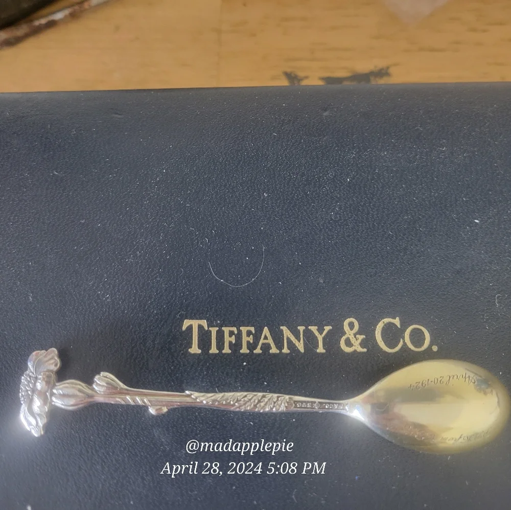 1885 Tiffany & Company Marigold Spoon Ring in Sterling Silver Luxury Vintage #30 - Picture 13 of 16